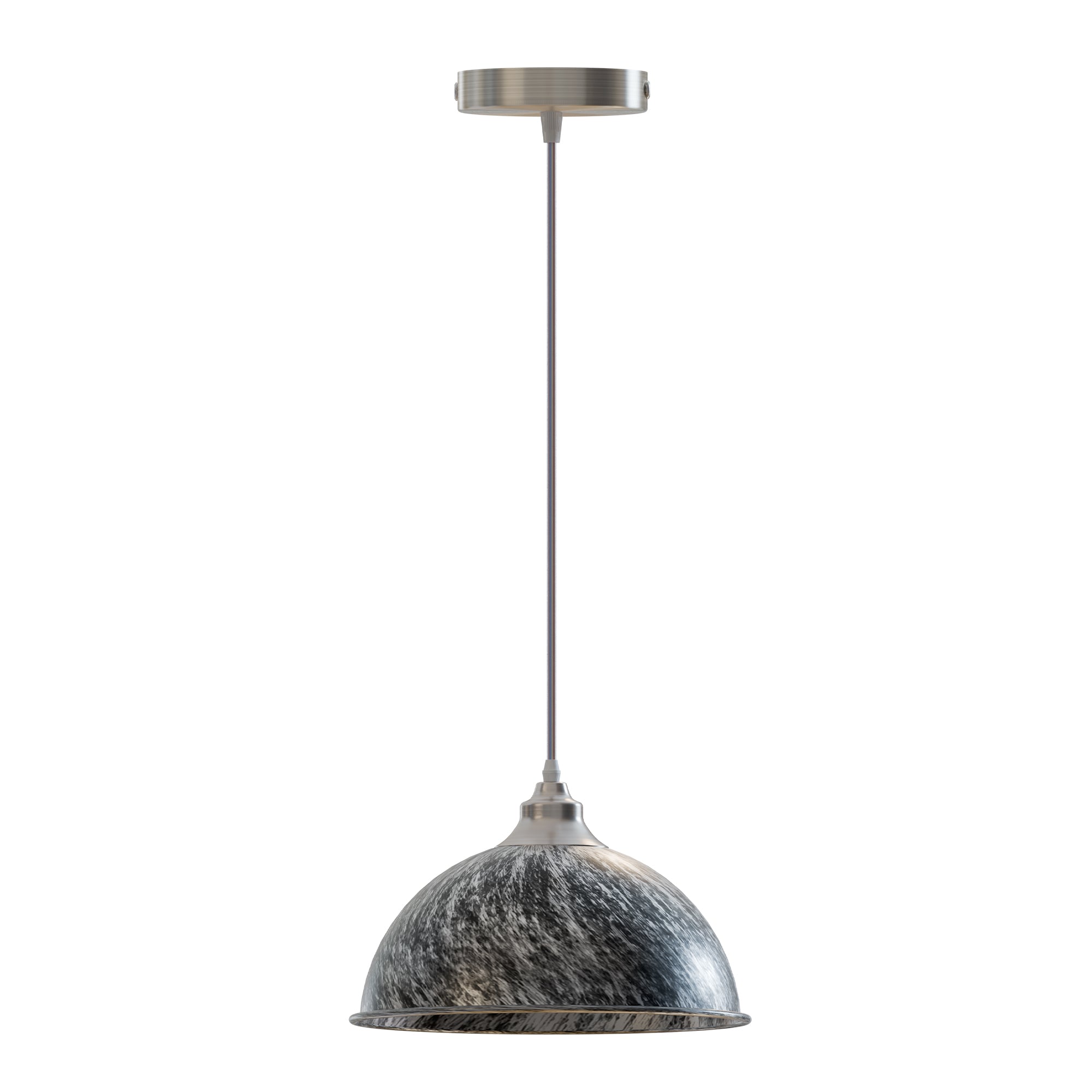 Industrial Ceiling Pendant Light Fitting with Metal Dome Lampshade ~1586