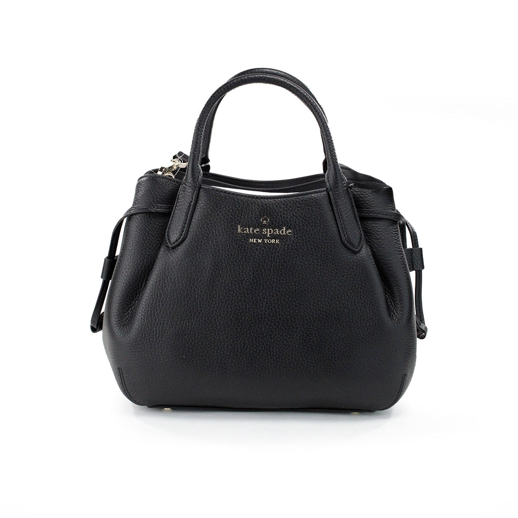 Kate Spade Dumpling Small Black Leather Satchel Crossbody Bag